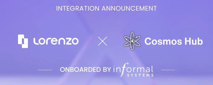 Lorenzo Protocol se integra ao Cosmos Hub para lançar Appchain assegurado pela ATOM