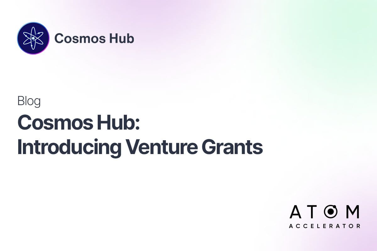 COSMOS HUB: Apresentando Venture Grants