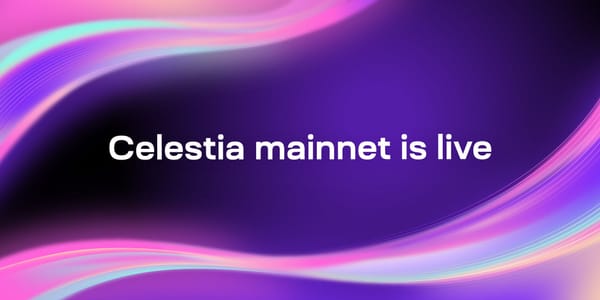 Celestia mainnet está viva.